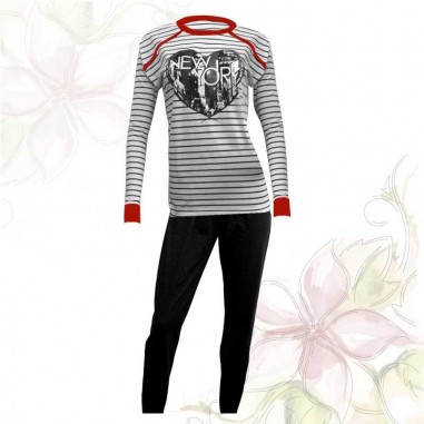 Pijama Don JuanLiso Dama Rayado con... Pijama Don JuanLiso Dama Rayado con...
