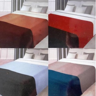 Cubrecama  Kavanagh Quilt Tricolor para 2 y Media Plaza con 2 Fundas de Almohada de Poliester y Acrilico.