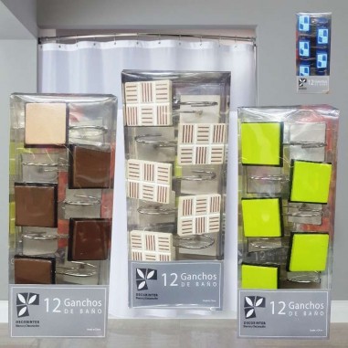 Ganchos de Cortina DI por 12 Unidades... Ganchos de Cortina DI por 12 Unidades...
