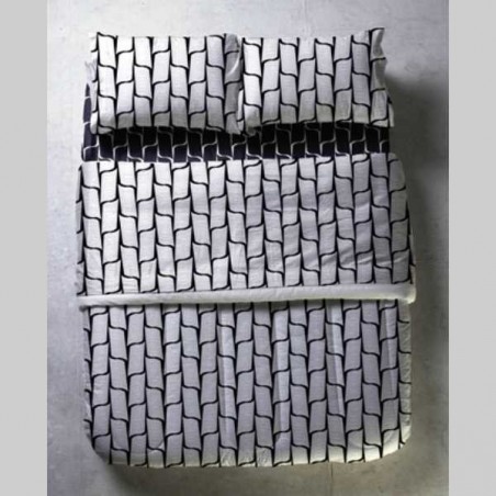 Juego de Sabanas Pierre Balmain Galant Black  para King Size con 2 Fundas de Almohada, de 132 Hilos en Algodón y Poliester.