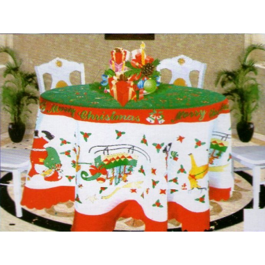 Mantel Navideño Rustico Redondo de... Mantel Navideño Rustico Redondo de...