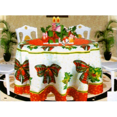 Mantel Navideño Rustico Redondo de... Mantel Navideño Rustico Redondo de...
