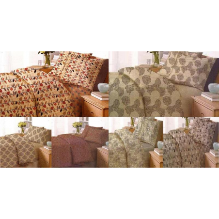 Juego de Sabanas Cacharel Terra Queen. 144 Hilos - Algodón y Poliester.